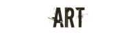 A headline that says 'Art' in a grunge font. It lights up when hovered with the mouse cursor.